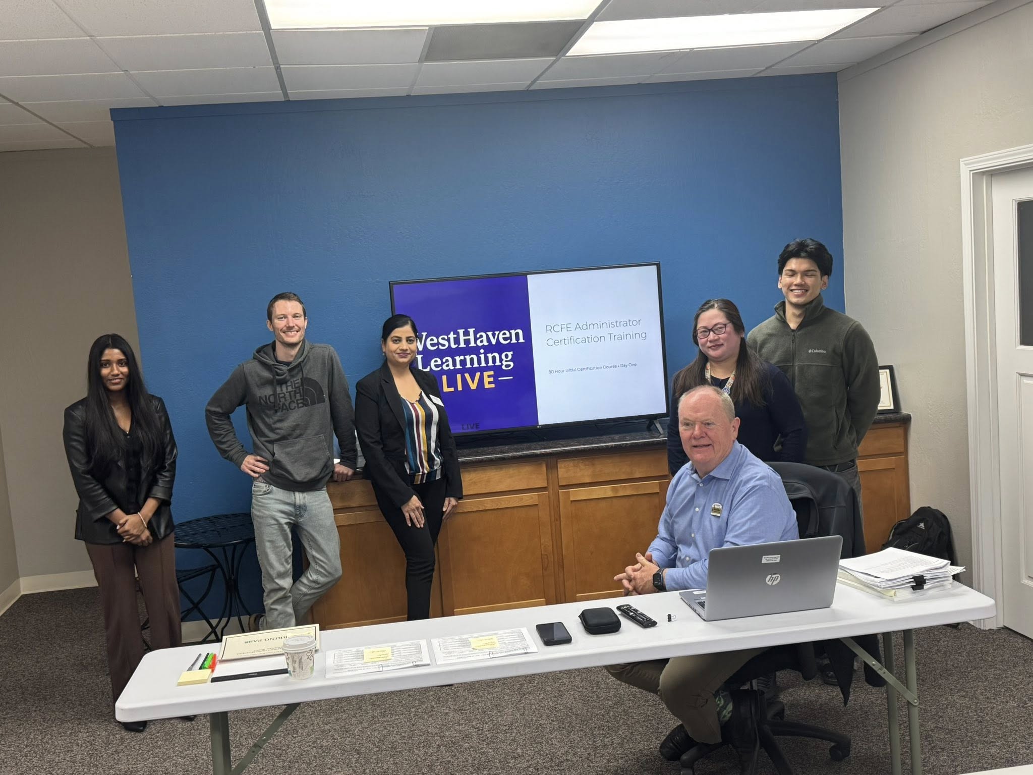 Some students in the The Art of Care RFCE Training class